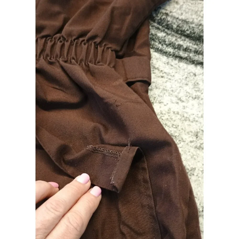 Vintage brown lightweight zip up coveralls Men's 42 Large 29